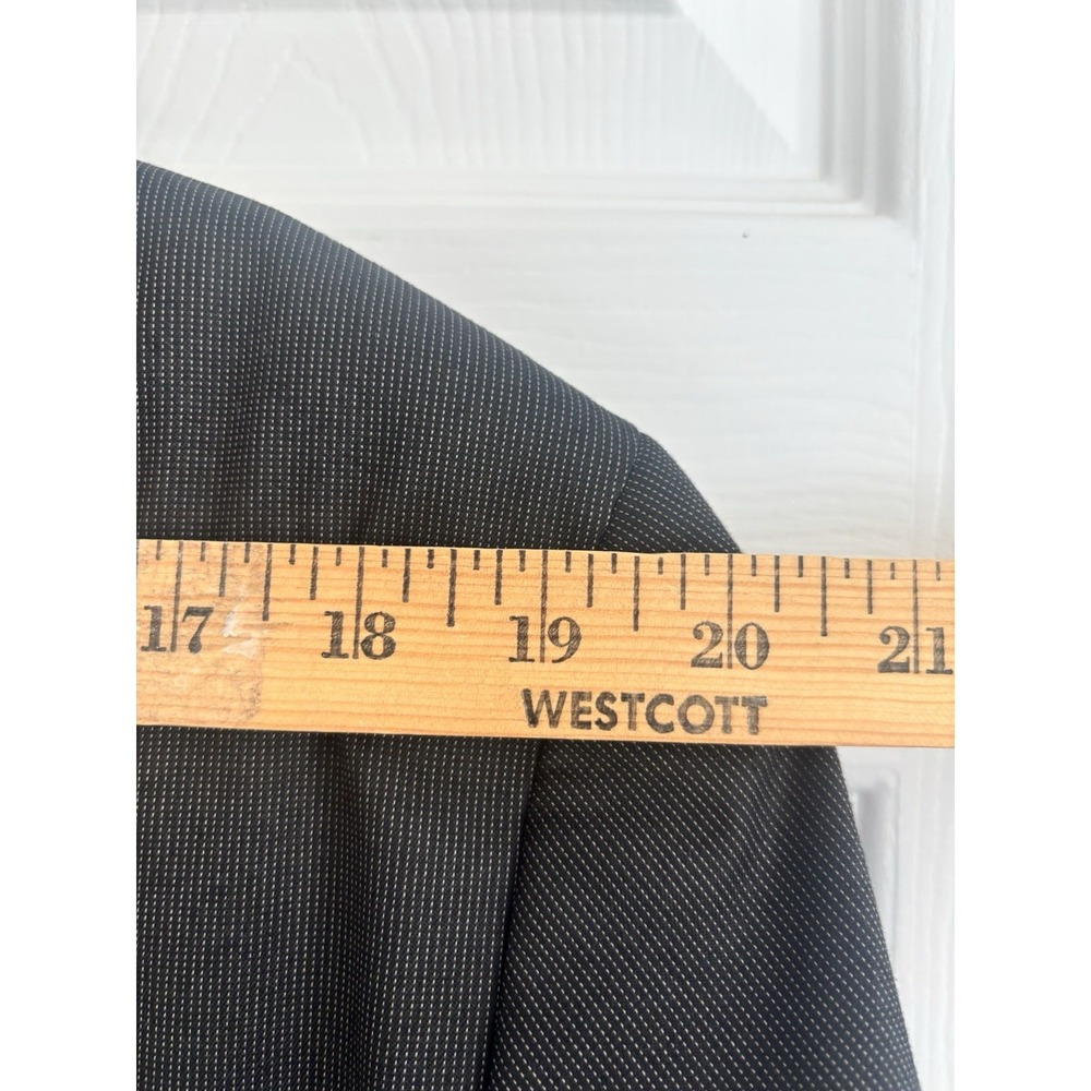Izod Mens 42L Blazer Sport Coat Two Button Jacket Blazer Navy Striped NWOT - Picture 12 of 14
